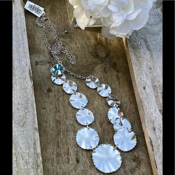 NWT BALLET HAMMERED SILVER MEDALLION NECKLACE - Picture 6 of 6